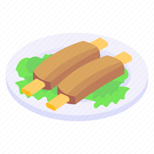 Barbecue sticks, lamb sticks, meat, bbq, food meal icon - Download on Iconfinder
