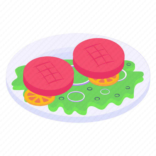Food, meal, cuisine, round steak, meat icon - Download on Iconfinder