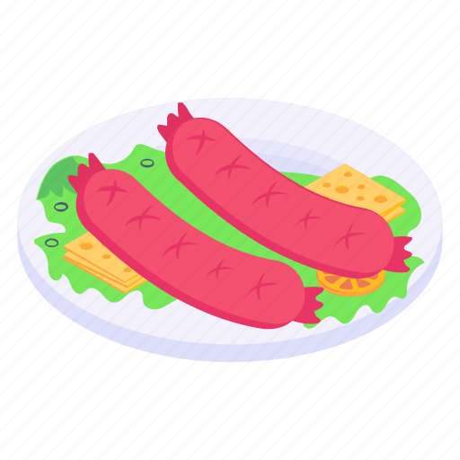 Hot dogs, sausages, frankfurters, snacks, vienna sausage icon - Download on Iconfinder