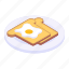egg toast, breakfast, meal, brunch, fried egg 