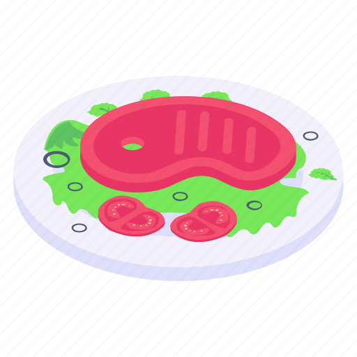 Pork steak, steak, food, edible, meat icon - Download on Iconfinder