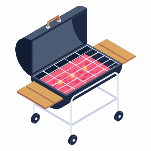 Grill pan, grill stove, barbecue grill, bbq grill, outdoor cooking pan icon - Download on Iconfinder