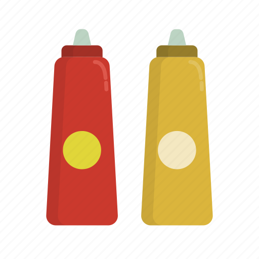 Barbecue, bbq, food, grill, ketchup, mustard icon - Download on Iconfinder