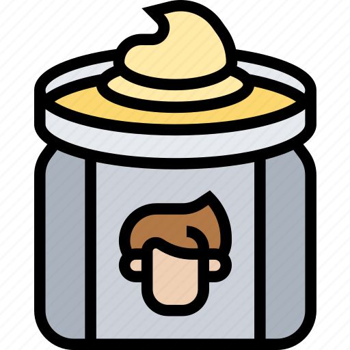 Gel, hairdressing, jar, hairstyle, cosmetic icon - Download on Iconfinder