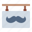 sign, moustache, barber, hair, barbershop, hairdresser, haircut, salon 