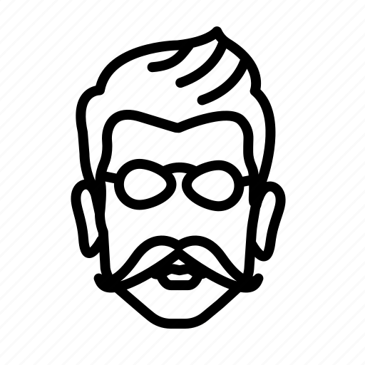 Avatar, barber, face, glasses, man, mustache, mustache and glasses icon - Download on Iconfinder