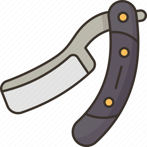 Razor, straight, blade, knife, barbershop icon - Download on Iconfinder