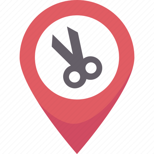 Barbershop, location, map, haircut, service icon - Download on Iconfinder