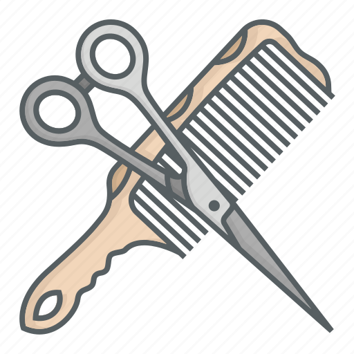 Scissors, and, comb, hair, equipment, cut, barbershop icon - Download on Iconfinder
