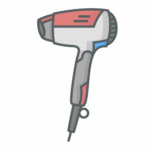 Hair, dryer, hairdryer, barbershop, barber, salon, hairdressing icon - Download on Iconfinder