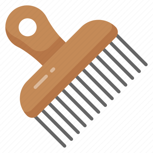 Afro, comb, salon, clipper, brush, barbershop, supplies icon - Download on Iconfinder