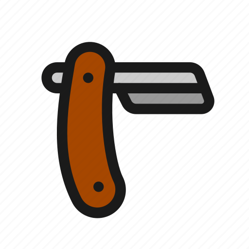 Razor, knife, straight, blade, shaving, barbershop, barber icon - Download on Iconfinder