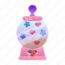 gumball, machine, dispenser, candies, sweets, confectionery