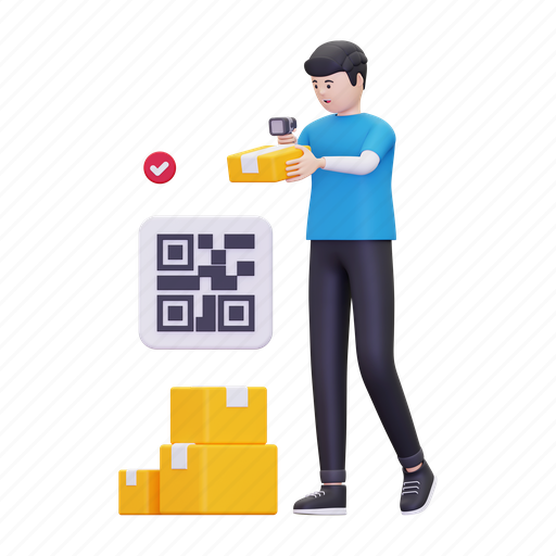 Barcode, scan, code, qr, scanner, scanning, payment 3D illustration - Download on Iconfinder