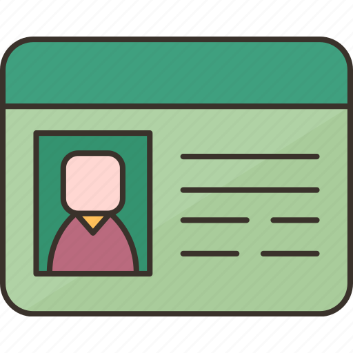 Identification, person, badge, information, card icon - Download on Iconfinder