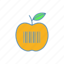 apple, bar code, barcode, code, fruit, grocery, shopping