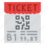 movie, ticket, qr, code, barcode, scanning 