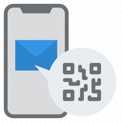 Pop, up, qr, code, phone, message, read icon - Download on Iconfinder