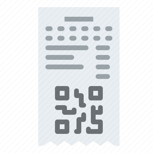 Qr, code, bill, barcode, shopping icon - Download on Iconfinder