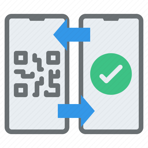 Qr, transfer, barcode, scanning, success icon - Download on Iconfinder