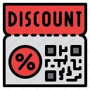 discount, coupon, qr, code, barcode, scanning