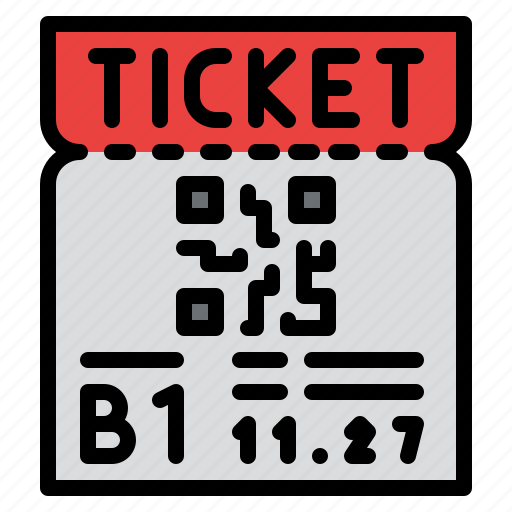 Movie, ticket, qr, code, barcode, scanning icon - Download on Iconfinder