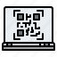 qr, code, laptop, barcode, generate 