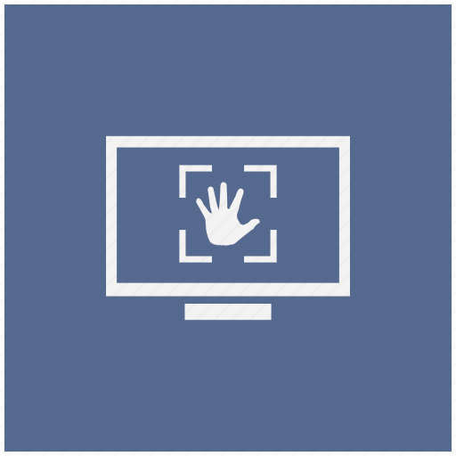 Biometry, form, hand, monitor, scan icon - Download on Iconfinder