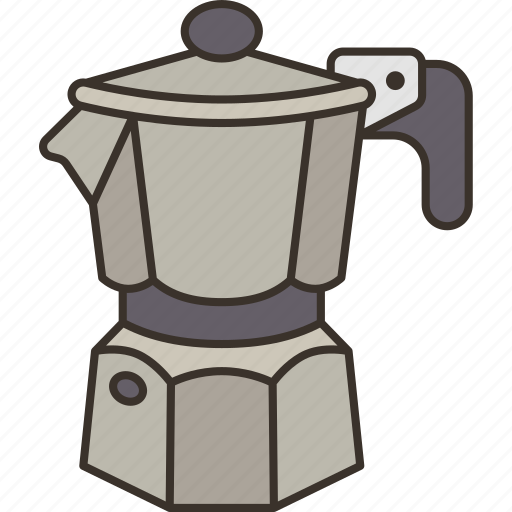 Moka, pot, coffee, brewer, stove icon - Download on Iconfinder