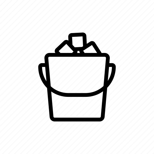 Bartender, bucket, equipment, filled, ice, opener, shaker icon - Download on Iconfinder