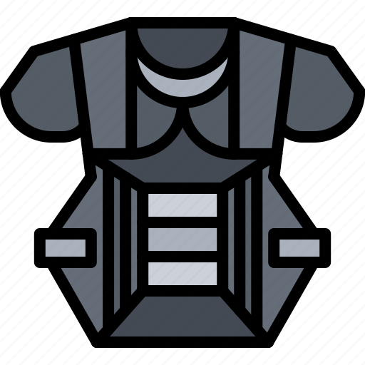Baseball, catcher, match, player, protection, sport, torso icon - Download on Iconfinder