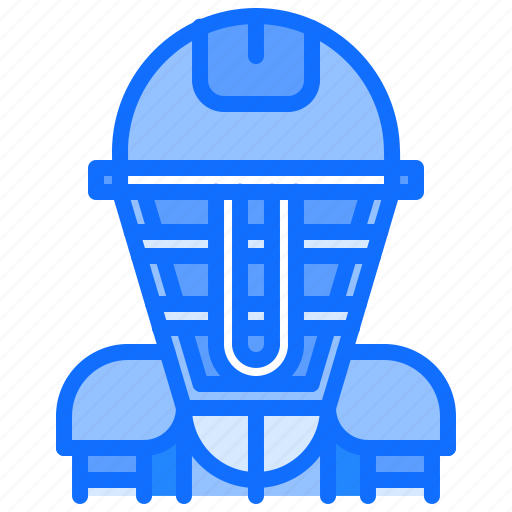 Baseball, catcher, helmet, man, match, player, sport icon - Download on Iconfinder