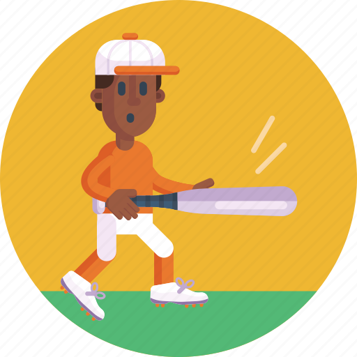 Baseball player, sports, bat, baseball cap, baseball, player icon - Download on Iconfinder