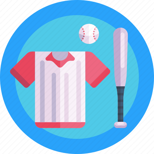 Jersey, ball, bat, baseball gear, baseball, sports wear icon - Download on Iconfinder