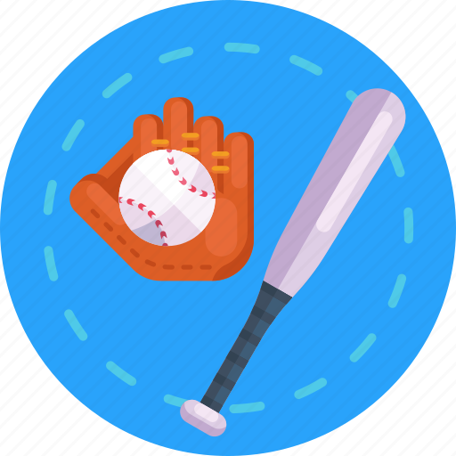 Ball, bat, gloves, baseball gear, baseball, sports icon - Download on Iconfinder