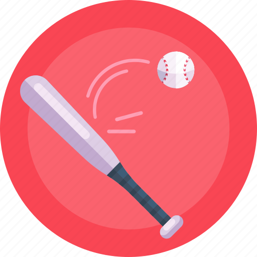 Baseball, batting, bat, baseball ball, sports icon - Download on Iconfinder