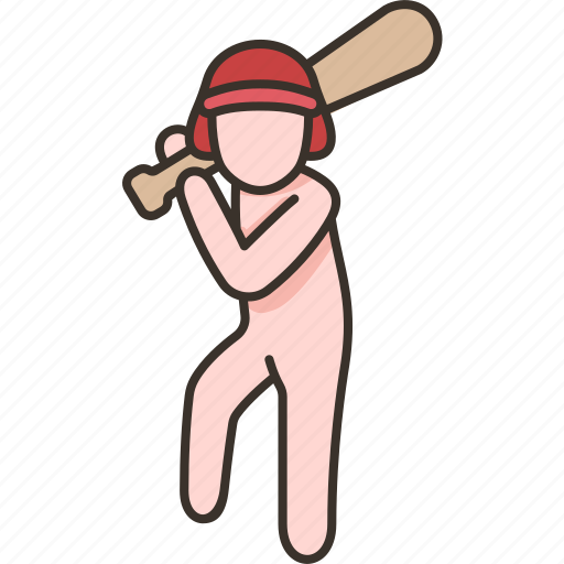 Batter, baseball, player, sport, competition icon - Download on Iconfinder