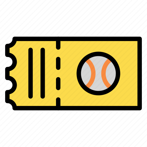 Baseball, ticket, pass, match, entertainment icon - Download on Iconfinder