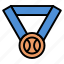 baseball, medal, award, winner, achievement 