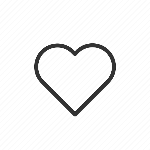 Heart, like, love, minimalist, social media, ui, ux icon - Download on Iconfinder