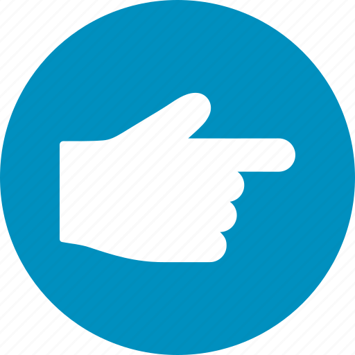 Direction, gesture, choice, hand, index finger, point, pointer icon - Download on Iconfinder