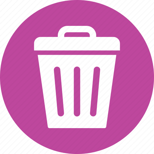 Delete, recycle bin, remove, trash can, dustbin, rubbish basket, trashcan icon - Download on Iconfinder
