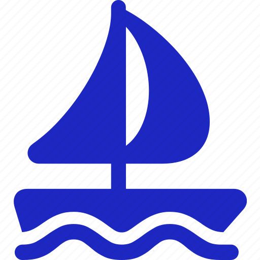 Sailboat, sea, sailing, yacht, ship, cruise, transportation icon - Download on Iconfinder