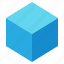 cube, isometric, ice, 3d, box, square 