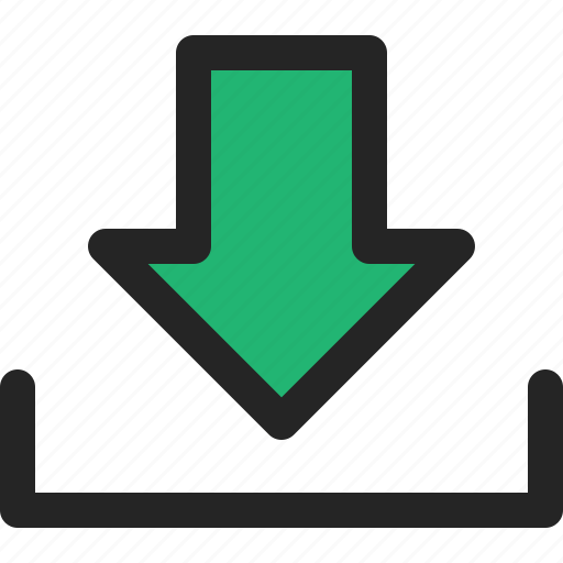 Download, guardar, arrow, import, transfer, load, save icon - Download on Iconfinder