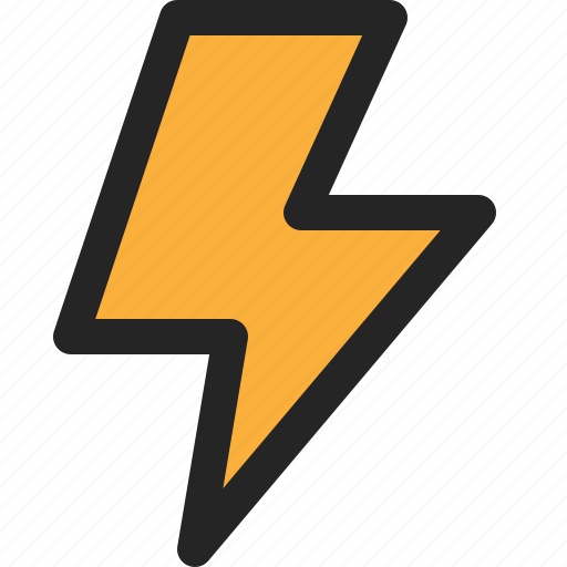 Thunder, lightning, bolt, electricity, energy, flash, power icon - Download on Iconfinder