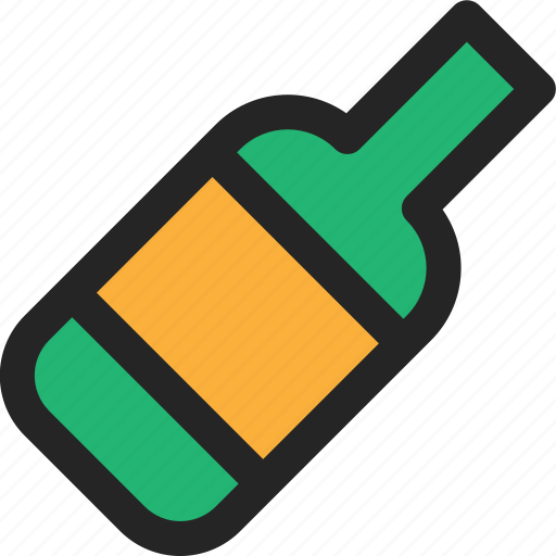 Bottle, alcohol, drink, grass, beverage icon - Download on Iconfinder