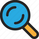 loupe, magnifying, glass, search, find, zoom, detective