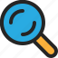 loupe, magnifying, glass, search, find, zoom, detective 