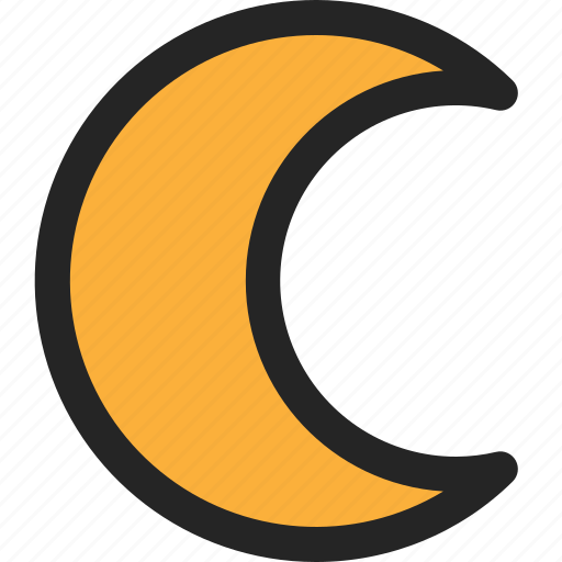 Moon, crescent, lunar, night, dark icon - Download on Iconfinder